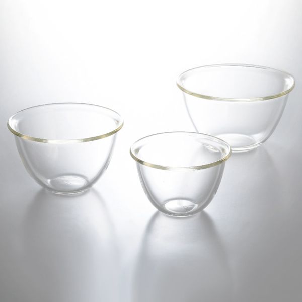 ハリオ 耐熱ガラス製ボウル3個セット【S】9513-082 
