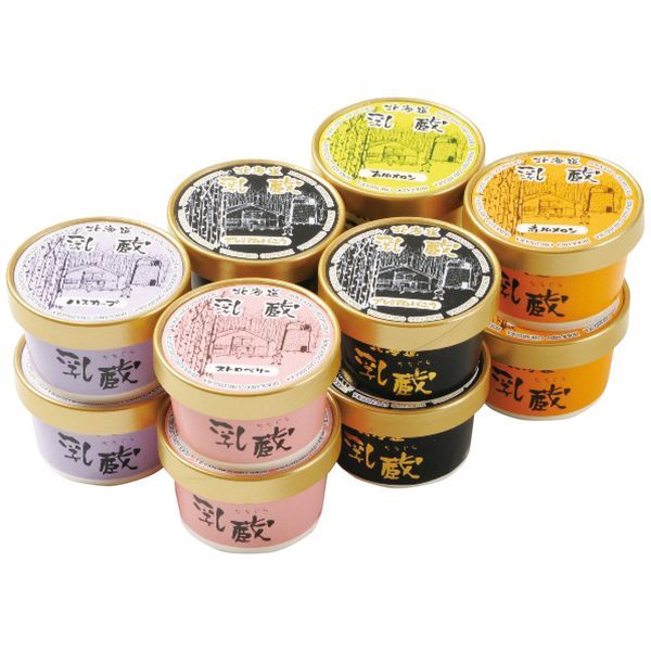 乳蔵 北海道アイスクリーム5種12個【Z】2260-040 
