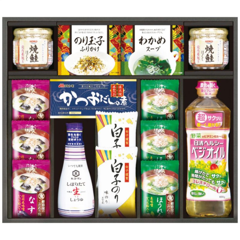 マルトモフリーズドライみそ汁&日清ベジオイル食卓セット MV-50A /9033-040 