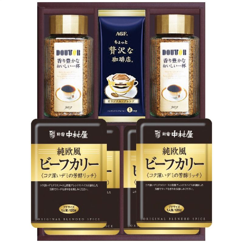 新宿中村屋 ビーフカリー&ドトールコーヒー G-50【S】7136-056 