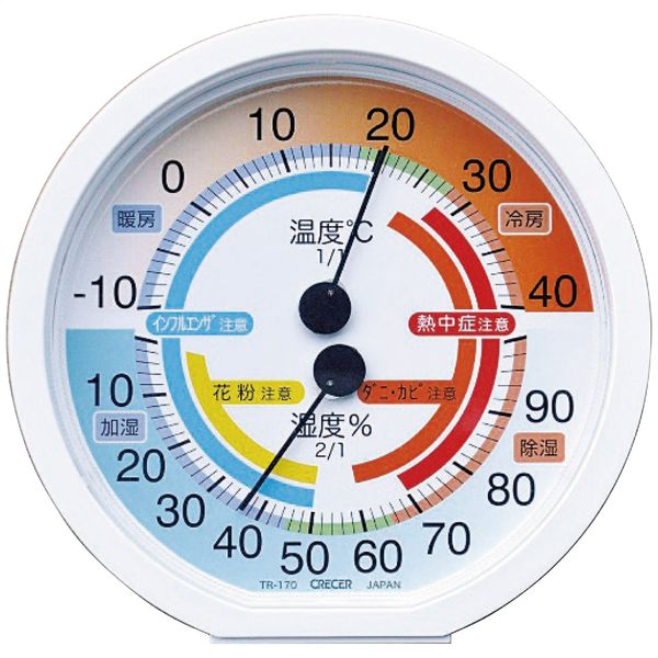 クレセル 温湿度計【S】9998-517 